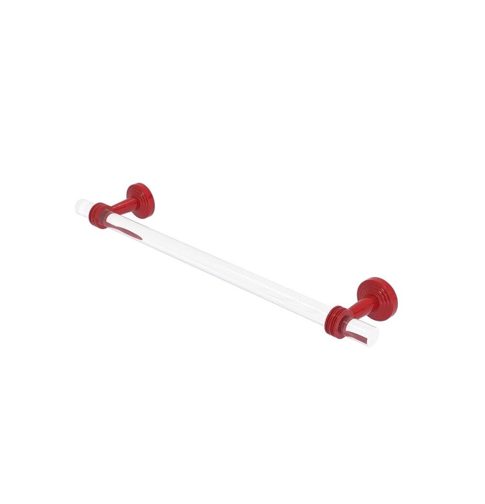 Red Allied Brass Pacific Beach Collection 24 Inch Towel Bar